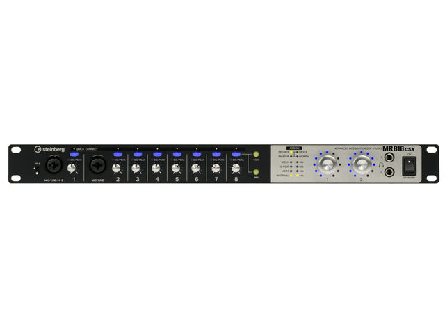 blank The MR816 CSX contains a reverb and channel strip.